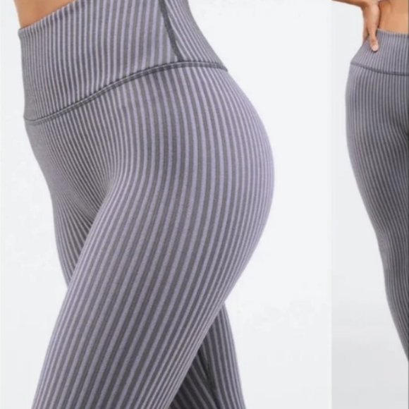 Fabletics High Waisted Ribbed Leggings - Picture 4 of 10